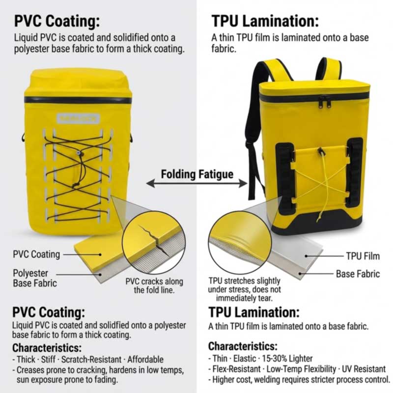 TPU vs PVC Soft Cooler Backpacks: Which Shell to Spec TPU vs PVC Soft Cooler Backpacks: Which Shell to Spec